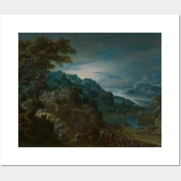 The Reconciliation of Jacob and Esau by Marten van Valckenborch Wall Art by Classic Art Stall